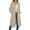 #010-Khaki, variant on Cutuoiiu Long Sleeve Tops for Women Zipper Hooded Long Cardigan with Pockets Outerwear Jackets