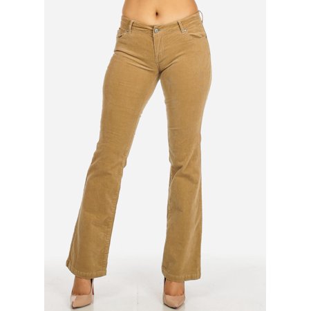 khaki juniors stud boot rise pocket pants womens cut low