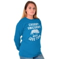 thumbnail image 3 of Chubby Unicorns Need Love Too Rhino Women's Long Sleeve T Shirt Brisco Brands S, 3 of 6