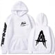 thumbnail image 2 of Sudaderas con capucha de lana de otoño para hombre, sudaderas con estampado de Anuel AA Real Hasta La Muerte, ropa de calle, Jersey holgado de rapero, Tops informales con capucha, 2 of 5