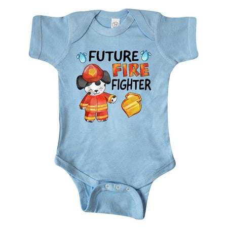 

Inktastic Future Fire Fighter with Cute Dalmatian Dog Gift Baby Boy or Baby Girl Bodysuit