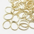 thumbnail image 2 of Brass Linking Rings Oval Real 18K Gold Plated, 2 of 3