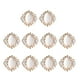 thumbnail image 2 of 10pcs adornos de botones de espalda plana de de imitación de cristal cuadrado vintage, 2 of 6