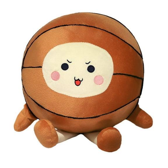 Basketball Plush Toy, 13.7-Inch Soft Cute Sport Throw Pillow for Kids Boys Girls Toddlers, Home Decor & Sport Fun, Orange