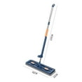 thumbnail image 4 of Mop and Bucket Set, 42cm Portable Floor Mop Set, Plastic Bucket Mop, Large Durable Flat Mops for Floor Cleaning, Household Flat Mop, Include 2 Mops 1 Foldable Bucket, 4 of 7