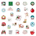 thumbnail image 4 of 100 pegatinas navideñas de invierno, vinilo impermeable, diseño de Papá Noel, copo de nieve, muñeco de nieve, para álbumes de recortes, portátiles, botellas de agua, sobres y tarjetas, 4 of 5