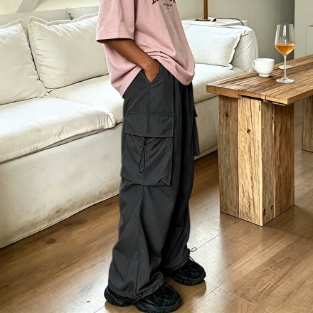 Men's Cargo Pants Soft Stretch Twill Wide Leg Multi Pocket Daily Outdoor Casual Trousers S-XL