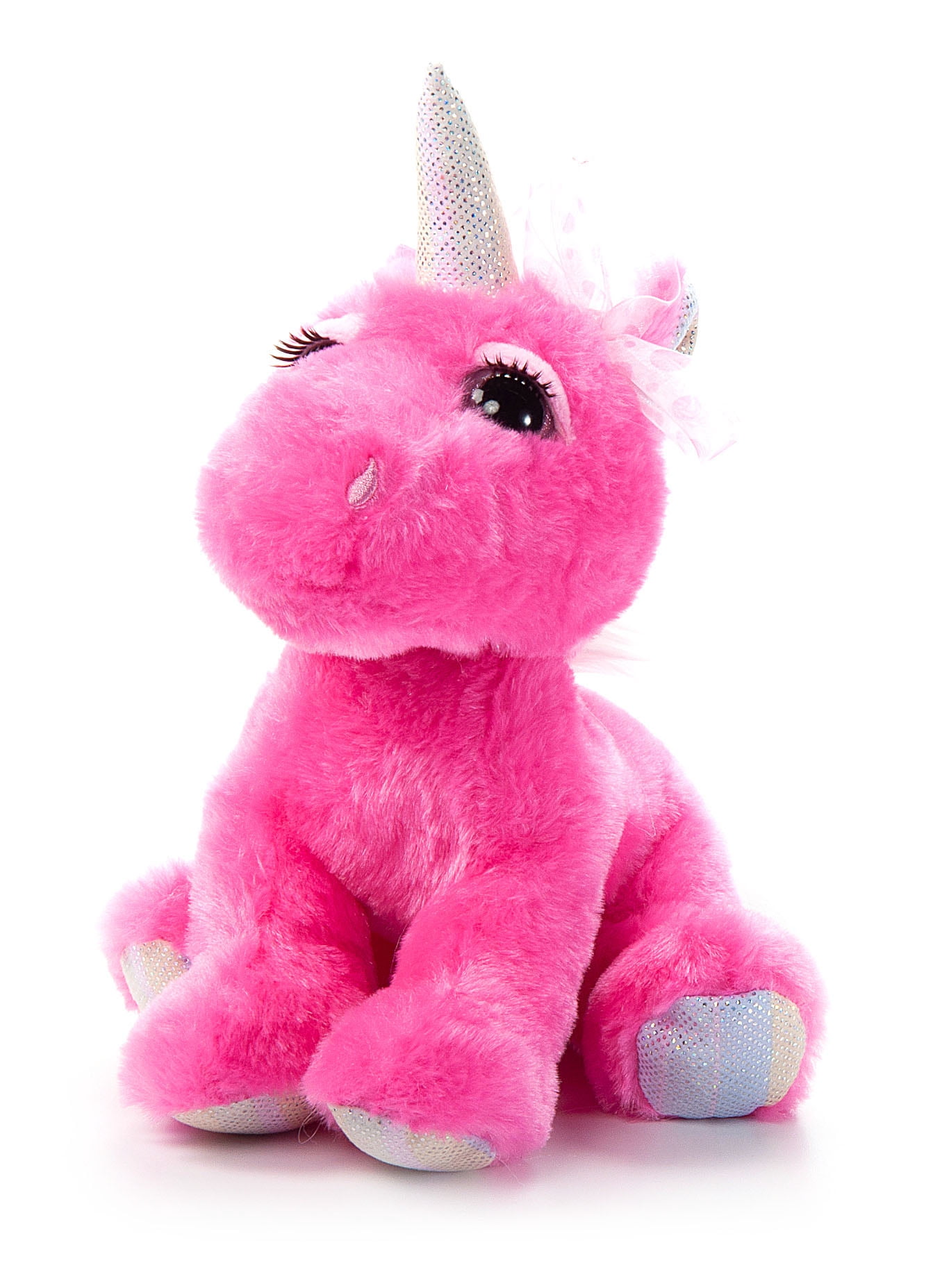 The Petting Zoo Unicorn Stuffed Animal Unicorn Gifts for Girls Lashz Unicorn Plush Toy 10 inch Pink
