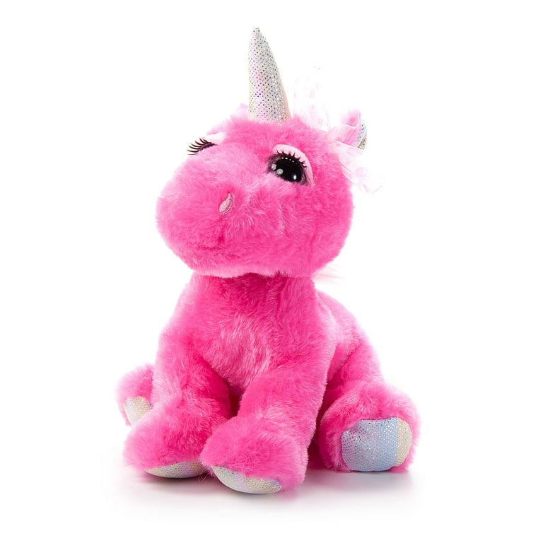 The Petting Zoo Unicorn Stuffed Animal, Unicorn Gifts for Girls, Lashz  Unicorn Plush Toy, 10 inch, Pink 