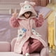 thumbnail image 5 of Anime Sanrios Kuromi Autumn Winter Children's Plush Pajamas Robe Cinnamoroll Melody Y2K Kawaii Girl Cute Hooded Thicken Homewear, 5 of 5