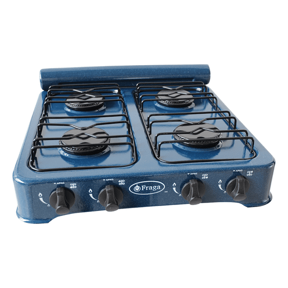 Parrilla Fraga P706 A Gas 4 Quemadores Porcelanizada verde Fraga P706