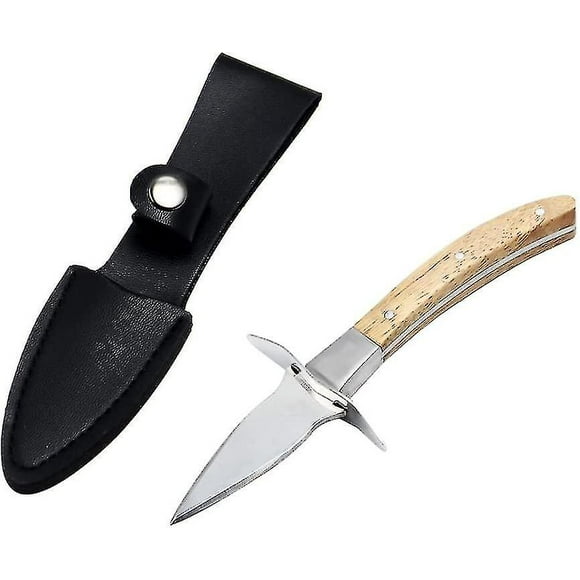 Oyster Shucker Oyster Knife With Leather Case Oyster Shucking Knife Oyster Opener For Clam Shellfish And Seafood