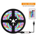 thumbnail image 3 of Tiras de luces LED de colores RGB regulables por USB con control remoto IR TFixol  Luz de tira, 3 of 7