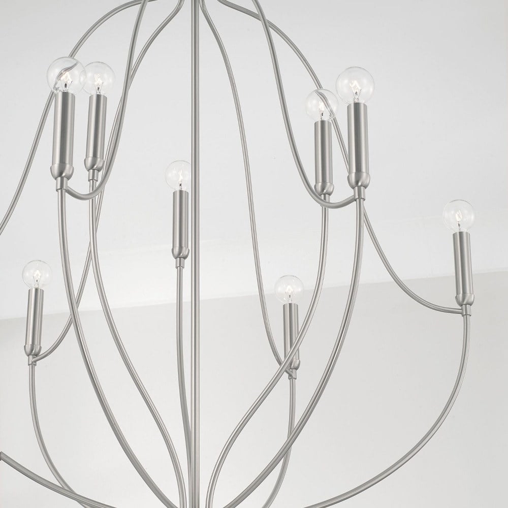 Capital Lighting 447091MB Madison 9 Light 33" Wide Abstract Chandelier - Black