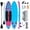 Pink-Blue, variant on SHOUFTW Inflatable SUP Paddleboard, Non-Slip EVA Deck with Complete Accessories, Ideal for All Skill Levels, Pink-Blue