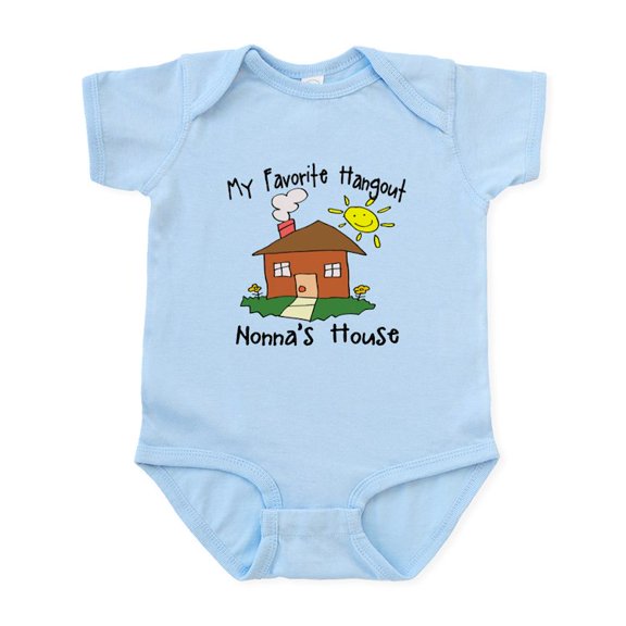 CafePress - Favorite Hangout Nonna's House Baby/Toddler Bodysu - Baby Light Bodysuit, Size Newborn - 24 Months