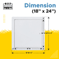thumbnail image 2 of Best Access Doors 18" x 24" Metal Plumbing Access Panel for Drywall – Flush Mount, Cam Latch, White Steel Universal Access Door for Walls and Ceiling, MK-BA-UAP&nbsp;, 2 of 7
