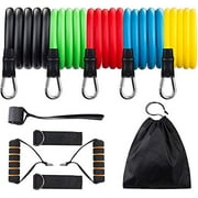 Exercise Bands Resistance Loop Bands Workout Bands Fitness Bands with Instruction Guide Stretch Bands Physical Therapy Bands for Women Men Set of 5