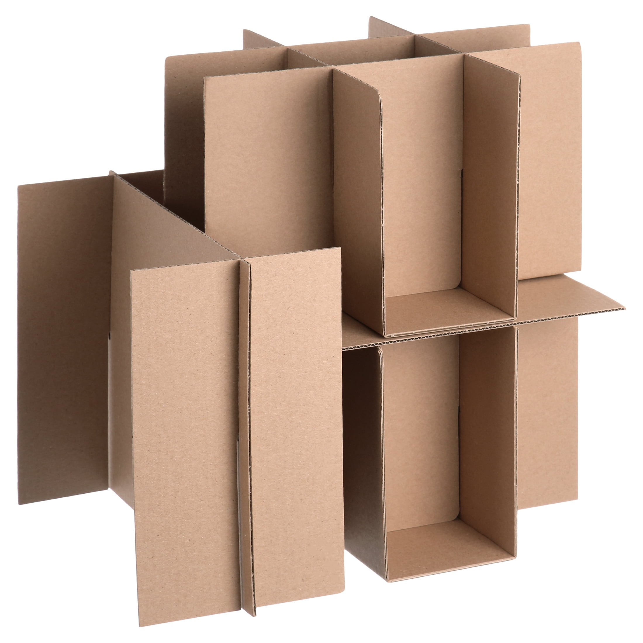 Pen+Gear Dish & Glass Packing Kit, 16 Foam Pouches & 8 Partitions, Fits Medium Box (19"x14"x17")