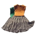 thumbnail image 2 of Gyratedream Summer Kid 2Pcs Clothes,Little Girl Short Sleeve T-shirt+Froal Skirt,2-7Y, 2 of 9