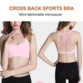 thumbnail image 4 of Sonducket Sujetadores deportivos Entrenamientos Gran material Sujetador deportivo Ejercicio Passion Back Diseño único Moda Acolchado Pink Type2 NO2, 4 of 6