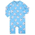 thumbnail image 1 of Boys One Piece Swimsuit Cute Print Bathing Suits Boy Rash Guard Boys Swim Suit 4-5 Years, 1 of 8