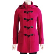 Angle View: George - Women's Plus-Size Toggle Button Jacket with Hood