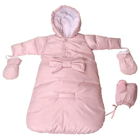 pink snowsuit newborn