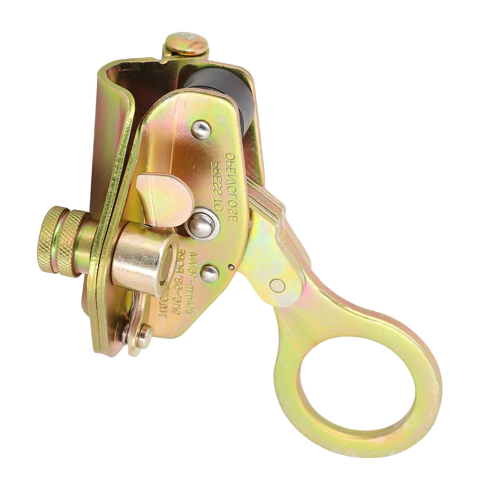 Wswqop Rope Grab Fall Arrester Protection Stopper Sturdy Arrest Ascender Rope Protector Gold Color