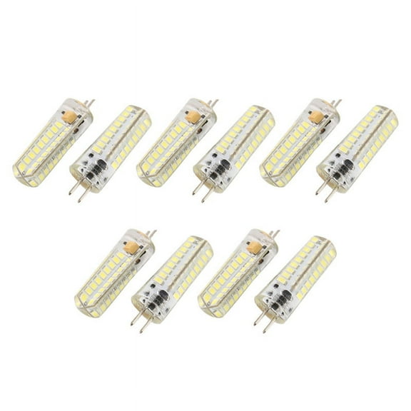 10X 6.5W GY6.35 LED Bulbs 72 2835 SMD LED 320Lm 50W Equivalent Dimmable 6000K Beam Angle Corn Bulb