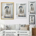 thumbnail image 4 of Designart "Melodic Minimalist Jukebox II" Fashion Framed Wall Art - Modern White Jukeboxes Bedroom Framed Canvas Wall Art, 4 of 6