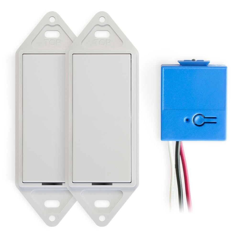 GoConex Simple Wireless 3 Way Switch Kit, Decora Style Switch, No Wire