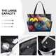 thumbnail image 3 of Fotbe Colorful Patterned Rabbit Bolsa de Viaje para Playa - Resistente al Agua, Bolsa Tote de Gran Capacidad y Ligera con 7 Bolsillos para Mujeres y Hombres, 3 of 7