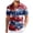 Dark Blue, variant on 250 Anniversary Usa Shirt Men Patriotic Hawaiian Shirt for Men - Vintage Beach Vacation Summer Button Down Shirt for 4th of July(Brick Red,S)
