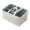 White, variant on Corduroy Storage Bin Flexible Moving Handles Neat Home Arrangement Tool Multi-Compartment Clothes Organiser