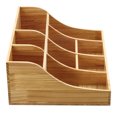 thumbnail image 2 of TOOL1SHOoo Condiment Organizer with 9 Compartment,Pine Wooden Condiment Holder for coffee counters,kitchen,offices,hotel lobbies,Wood Color, 2 of 10
