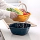 thumbnail image 2 of Cestas para lavar verduras, escurridor, escurridor de cocina de doble capa, escurridor de doble capa, parte superior de la línea, 2 of 8