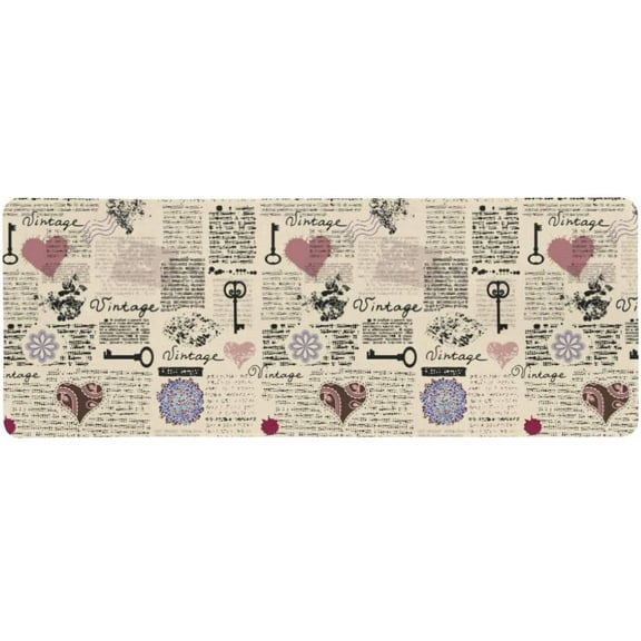 ZHANZZK Imitation of a Newspaper with a Vintage Lettering Extra Extended Large Gaming Mouse Pad Mat Desk Pad Keyboard Mat 31.5x12 inch