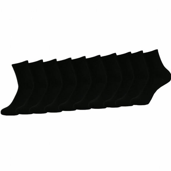 TELOLY 10Pairs Mens Socks,Sturdy Construction Men'S Work Socks,Soft Touch No Show Socks Men,One Size,Black