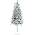 thumbnail image 3 of HOMCOM 6' Artificial Christmas Tree with Snow Flocked Branches, Auto Open, 3 of 10