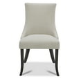 thumbnail image 5 of CHITA Upholstered Dining Chairs with Wood Legs Set of 2, Fabric in Linen, 5 of 11