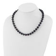 thumbnail image 3 of Primal Silver Sterling Silver Rhodium-plated 10-11mm Black Freshwater Cultured Pearl Necklace, 3 of 4