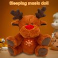 thumbnail image 4 of Juguete Peluche para Bebé Chupete Alce Navideño Con Luces Musicales Respiración Rítmica, 4 of 9