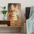 thumbnail image 5 of Orange Tabby Cat Portrait Canvas Wall Art，Animal Decor for Living Room Bedroom Cafe Gallery, 5 of 8