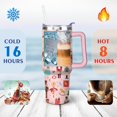 thumbnail image 3 of Christmas Mug Cup 40 Oz Tumbler with Handle and Straw, Double Wall Vacuum Large Reusable Stainless Steel Water Bottle Leak Proof Insulated Travel Mug Iced Coffee Cup Gift for Family Freiends, 3 of 3