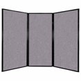 thumbnail image 1 of Versare Privacy Screen Folding Panel | 3 Panels | Cloud Gray 7'6" Wide x 5'10" Tall Fabric Panels, 1 of 7
