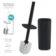 thumbnail image 6 of Bath Bliss Acrylic Square Toilet Brush and Holder Set in Black, 6 of 7