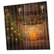 thumbnail image 4 of Juego de 2 cortinas decorativas navideñas, cortinas para ventanas, cortinas opacas Vela + Árbol de Navidad, 4 of 9