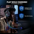 thumbnail image 4 of Wireless Gaming Headset for PS4, PS5, PC, 2.4GHz Gaming Headphones with Detachable Noise Canceling Mic, 40Hr+ Battery Gamer headset for Switch, Laptop, Mac, 4 of 8