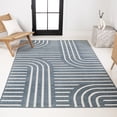 thumbnail image 5 of JONATHAN Y SCANDINAVIAN 4 x 6 Area Rug, Anders Arch Stripe Two-Tone - Navy/Cream, SCN107A-4, 5 of 10
